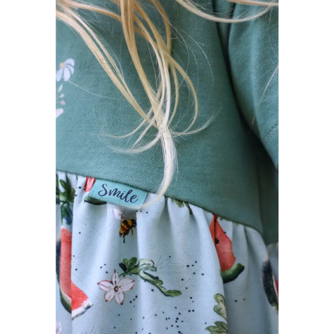 Weblabels Smile (Grün) 4er Set