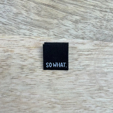 Weblabels So What. 4er Set