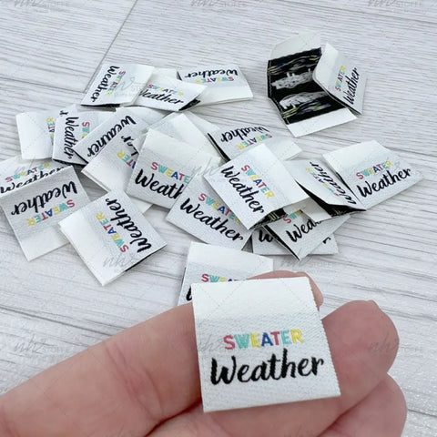 Weblabels Sweater Weather Bunt 4er Set