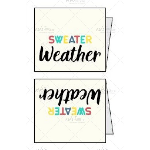 Weblabels Sweater Weather Bunt 4er Set