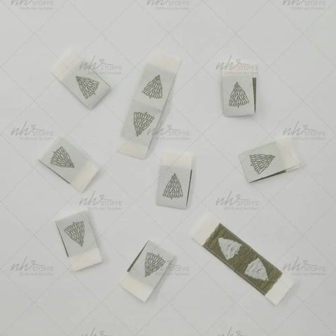 Weblabels Tannenbaum 4er Set