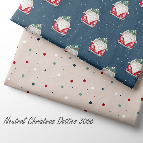French Terry Neutral Christmas Dotties 3066 (Bio) VORBESTELLUNG