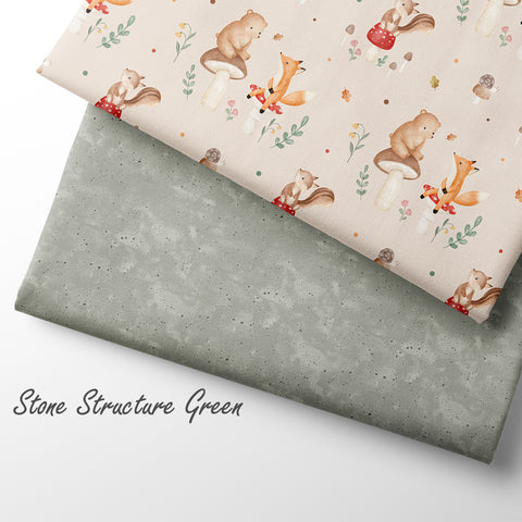 French Terry Stone Structure Green 2949 (Bio)